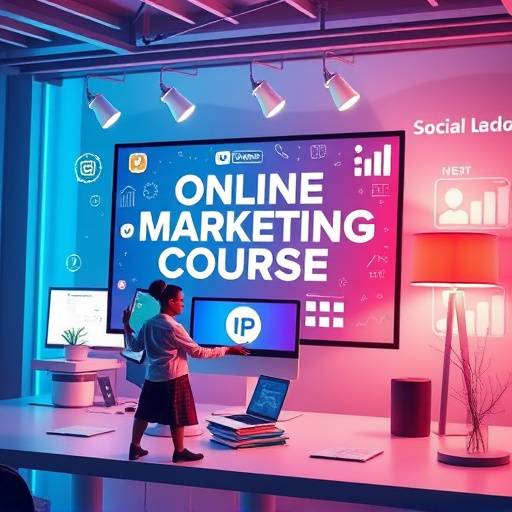 Illustration des Kurses für Online Marketing mit Social Media